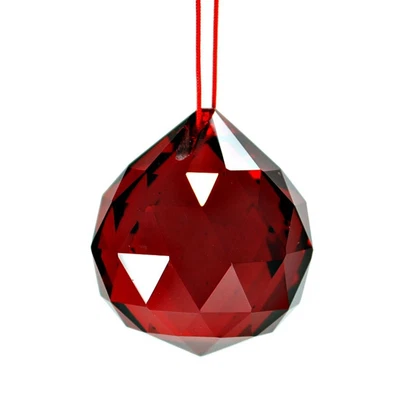 £6.68 • Buy FENG SHUI HANGING CRYSTAL BALL 1.25  30mm Choice Of Colors Faceted Prism Sphere