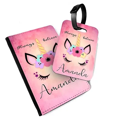 Personalised Printed Passport & Tag - Always Believe Unicorn • £14.99