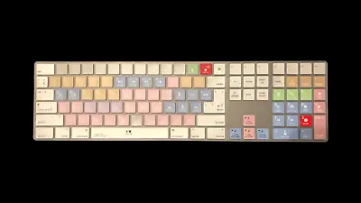 Avid Pro Tools Hotkey Shortcut Keyboard Cover For Apple Magic Keyboard With Nume • $29.99