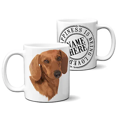 Personalised Dachshund Mug Pet Portrait Cup Dog Watercolour Puppy Love KDM16 • £12.95