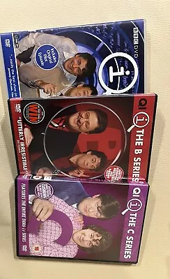 QI Series A B & C (12 &3)  3x DVD  - Excellent Condition • £5.50