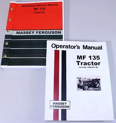 Massey Ferguson Mf 135 Tractor Service Owners Operators Manual Book Repair Mf135 • $49.97