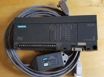 $150 • Buy PLC Siemens S7-200  6ES7214-1GC01-0XB0 WITH CONNECTION CABLE