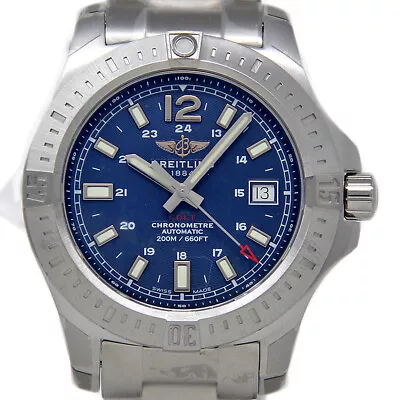 Breitling New Colt A17313 41mm Steel AUTOMATIC  BLUE DIAL FACTORYWARRANTY #BR177 • $3345