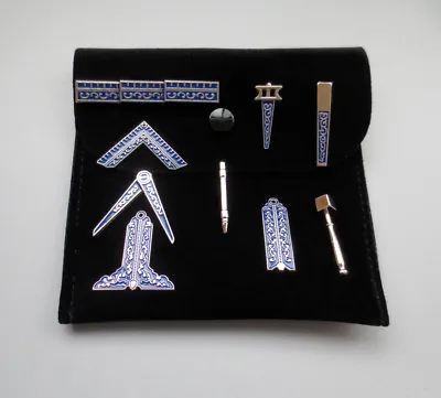 Masonic Miniature Working Tools Set With Black Velvet Bag Mason Freemason Gift • $16.99