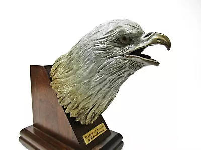 Richard Lawrence 'Scream Of Eagle' Bronze Eagle Head Sculpture • $154.95