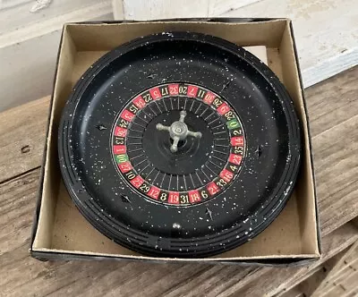 Vintage Metal Travel Roulette Wheel With Accessories • $24.95