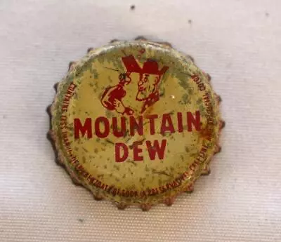 Vintage Mountain Dew Hillbilly Bottle Cap Roanoke Lynchburg Staunton Danville • $1.95