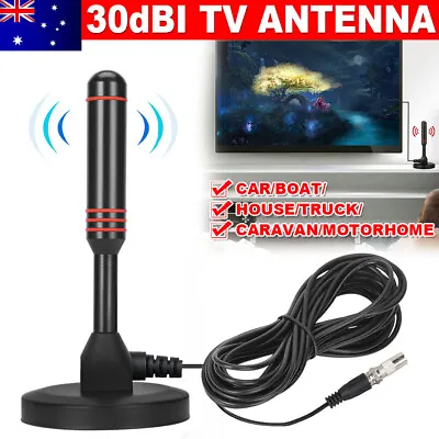 $15.45 • Buy Digital 200Mile 30dBi TV Antenna Aerial Caravan Freeview Indoor High Definition