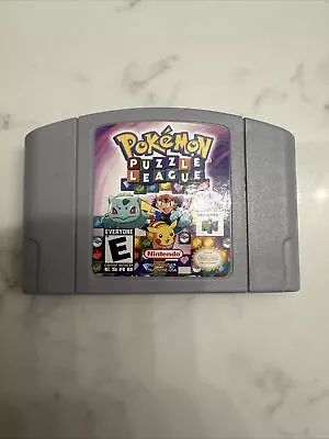 Pokemon Puzzle League 64 (Nintendo 64 2000) Authentic Tested & Working! • $6