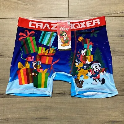 Disney Men's Crazy Boxer Christmas Underwear Boxers Size XL Mickey Mouse • $12.99