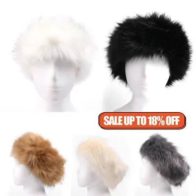 £5.31 • Buy Unisex Russian Women Ski Headband Hat Fluffy Winter Warm Earflap Faux Fur Cap UK