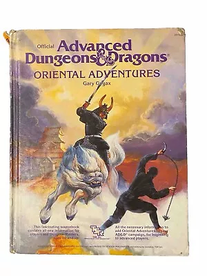 Advanced Dungeons & Dragons-Oriental Adventures - TRS #2018 - 1st Edition-Gygax • $40