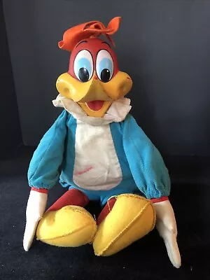 Vintage 16” Mattel 1963 Woody Woodpecker Talking Doll Toy Mute • $39.50