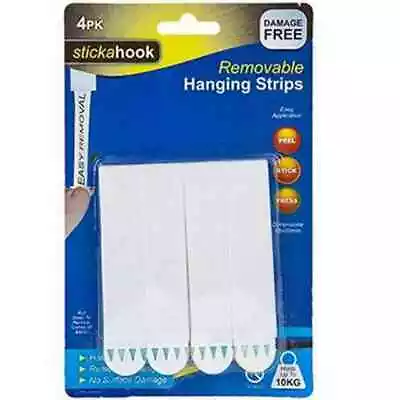 STRONG Wall Picture Photo Canvas Frame Hanging Sticker Strips Removable 10kg  • £3.69