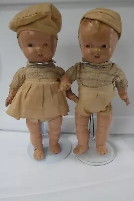 Rare Vintage Composition Bobbsey Twins Dolls Circa 1940's • $70