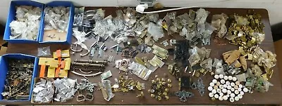 2500+ PIECES! NOS 60's & 70's Vintage Kitchen Cabinet Hardware Hinge Pulls Misc  • £237.95