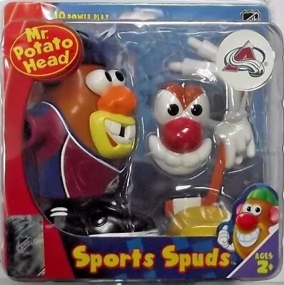 Sports Spuds Mr Potato Head Toy NHL Colorado Avalanche 10 Pieces 5-1/2  00380 • $9
