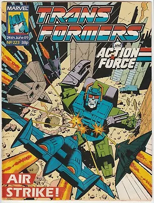 Marvel UK 1989 TRANSFORMERS #223 Fine Scorponok Action Force G1 Comics Rodimus  • $12
