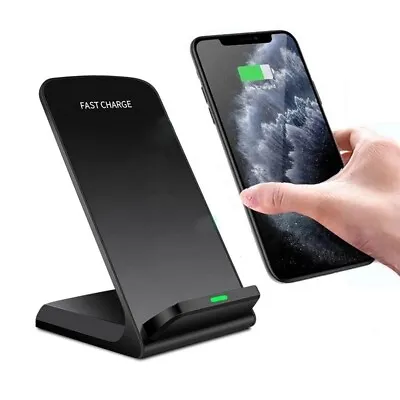 £12.95 • Buy 10W Fast Charge Wireless QI Charging Dock Stand For Samsung Galaxy Mobile Phones