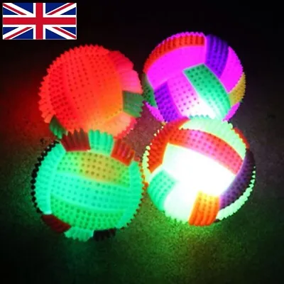 £3.53 • Buy Color-Changing LED Volleyball Flashing Light Up Bouncing Hedgehog Ball Dog Toy !