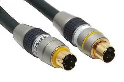 BELKIN SYNAPSE Gold Plated 6 Feet Coaxial S-Video Cable For PC/TV/DVD/VCR • $12