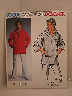 Vintage Vogue American Designer Pattern Bill Blass 1462 Uncut Size 40 FF Men's • $9.99