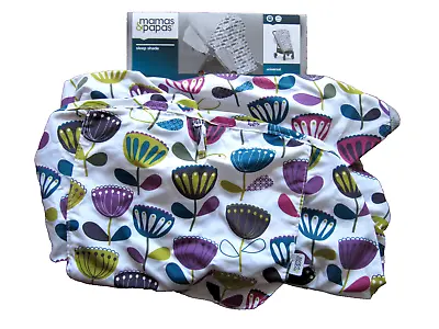 ❤️mamas&papas❤️ Sleep Shade For Stroller/Buggy - *Floral Retro Print*  Universal • £9.99