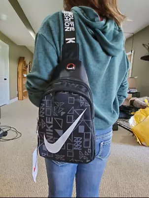 $37.98 • Buy Nike Unisex Sling Bag Backpack NWT FREE SHIPPING