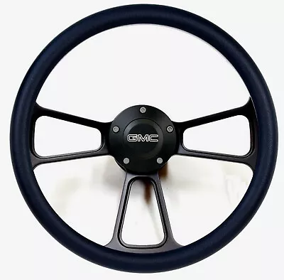 1970 - 1973  GMC Pick Up Trucks Black Billet Steering Wheel GMC Horn Kit • $201.87