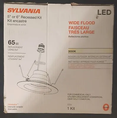 SYLVANIA (74290) - LED Shower Downlight-5”-6” Recessed Kit-Wide Flood - 10w/65w • $10