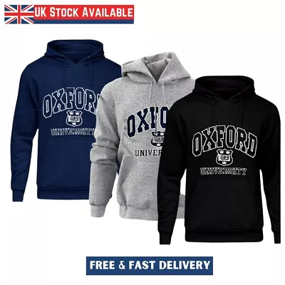 £11.99 • Buy New Oxford University Premium Embroidered Hoodie/Pullover Grey, Blue XL,L,M,S