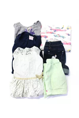 Mini Boden Girls Scoop Neck Lace Trim Sundress Green Size 6-7 Lot 6 • $42.69
