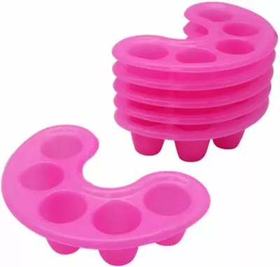 6 Manicure Bowls Nail Soaking Trays Spa Tool Pink Timoo Lot • $19.99