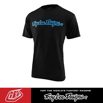 Troy Lee Designs Signature Black Heather T-Shirt MTB & MX - Mens TLD Tee • $24.89