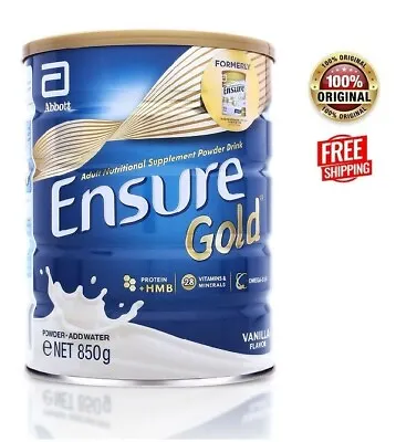 Abbott Ensure Gold Complete Nutrition Milk Powder Vanilla Flavor 850g FREE SHIP • $76.90