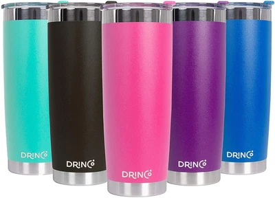 $19.95 • Buy Stainless Steel Coffee Tumbler Vacuum Insulated Travel Mug With Splash Proof Lid
