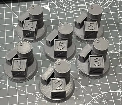 X6 Objective/location Markers Compatible Warhammer Kill Team 40k Or D&D 28 Mm  • £6.40