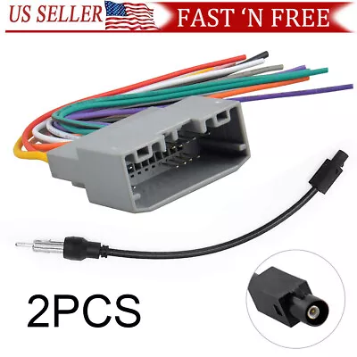 For Jeep Dodge Wrangler Car Stereo Radio Cable Adapter Wire Harness&Antenna • $9.99