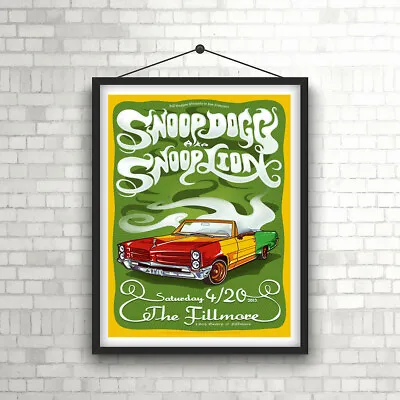 $14.98 • Buy Snoop-Dog Fillmore Vintage Concert  Poster