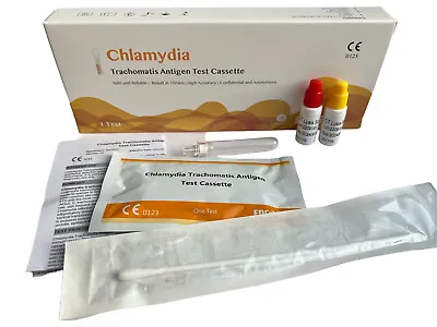 £8.99 • Buy Chlamydia Test (Male & Female) Swab Tests STI STD Screening Kit Test At Home CE