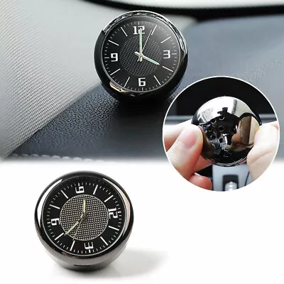 Car Interior Dashboard Clock Decor Air Vent Clock Luminous Pointer Auto Parts • $6.56