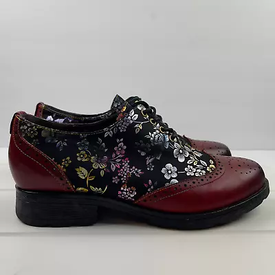 Karter Flower Handmade Brogue Flat Womens Shoes US 10-10.5 EU 41 • $59.99