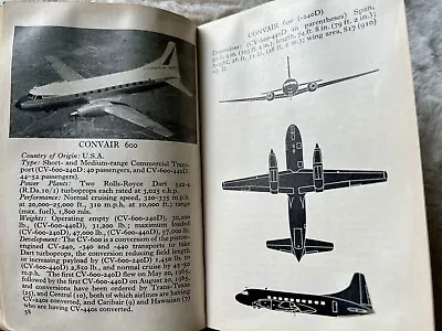 The Observer's Pocket Series - Book Of Aircraft 1966 Edition Hardback • £6