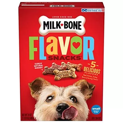 Milk-Bone Flavor Snacks Dog Biscuits Small Crunchy Dog Treats 24 Ounce • $6.29