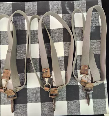 3 Vintage Canvas Fruit Picking Harnesses With Leather • $79.99