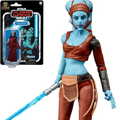 2022 Star Wars Vintage VC217 Tartakovsky AAYLA SECURA 3.75  Hasbro Action Figure • $24.89