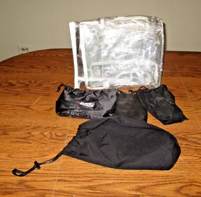 14 STORAGE BAGS: 10 CLEAR VINYL ZIPPER & 4 NYLON TIE *Sewing*Art&Craft*Garage* • $16