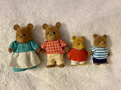 Vintage Tonka Maple Town Brown Bear Family Of 4 Calico Critters Sylvanian Toys • $18
