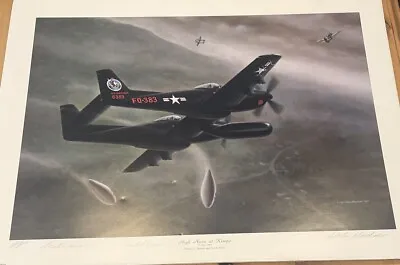 High Noon At Kimpo  By Mike Machat - F-82 Twin Mustang Signed By Artist/Pilots • $110.85